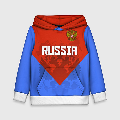 Детская толстовка Russia Red & Blue / 3D-Белый – фото 1