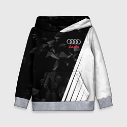Толстовка-худи детская Audi: Black Poly, цвет: 3D-меланж