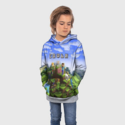 Толстовка-худи детская Майнкрафт: Софья, цвет: 3D-меланж — фото 2