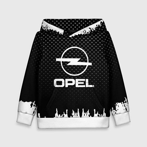 Детская толстовка Opel: Black Side / 3D-Белый – фото 1