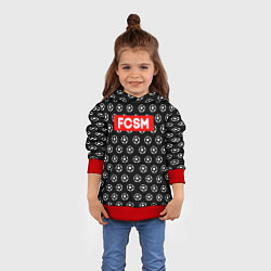 Толстовка-худи детская FCSM Supreme, цвет: 3D-красный — фото 2