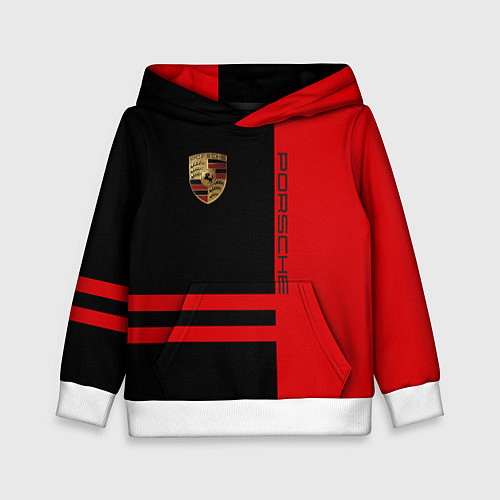 Детская толстовка Porsche: Red Sport / 3D-Белый – фото 1