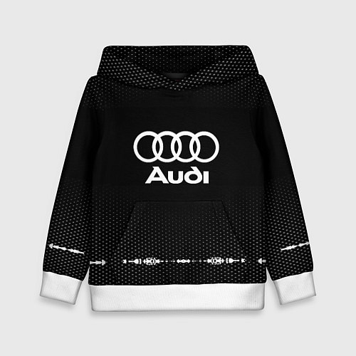 Детская толстовка Audi: Black Abstract / 3D-Белый – фото 1