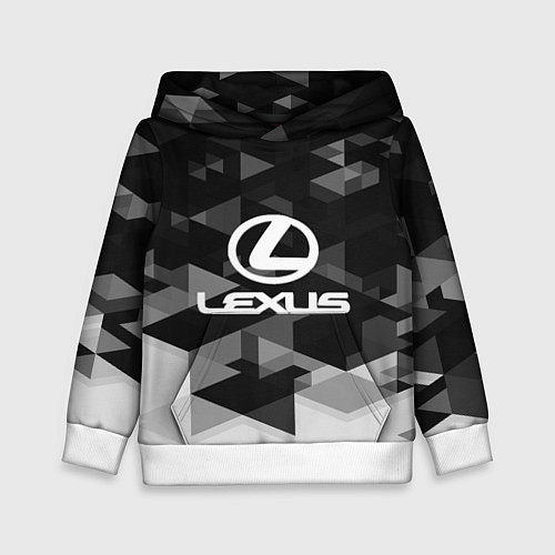 Детская толстовка Lexus sport geometry / 3D-Белый – фото 1