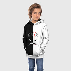 Толстовка-худи детская ONYX, цвет: 3D-белый — фото 2