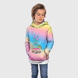 Толстовка-худи детская Create your own magic, цвет: 3D-белый — фото 2
