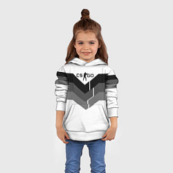 Толстовка-худи детская CS:GO Shade of Grey, цвет: 3D-белый — фото 2