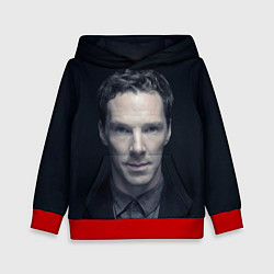 Толстовка-худи детская Benedict Cumberbatch, цвет: 3D-красный
