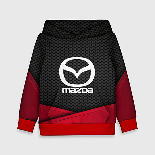 Детская толстовка Mazda: Grey Carbon / 3D-Красный – фото 1