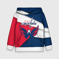 Толстовка-худи детская Washington Capitals, цвет: 3D-белый