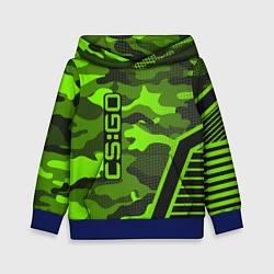 Толстовка-худи детская CS:GO Light Green Camo, цвет: 3D-синий