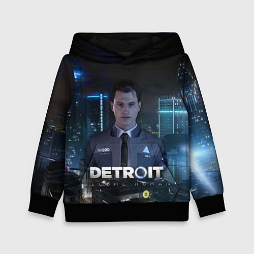 Детская толстовка Detroit: Connor / 3D-Черный – фото 1