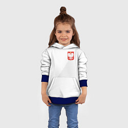 Толстовка-худи детская Poland Team: Home WC-2018, цвет: 3D-синий — фото 2