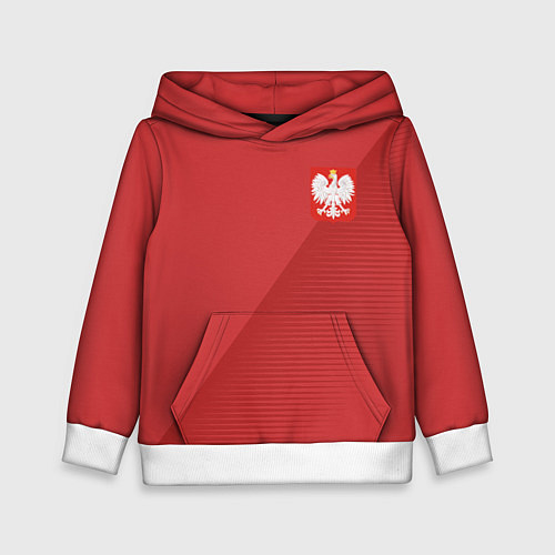 Детская толстовка Poland Team: Away WC-2018 / 3D-Белый – фото 1