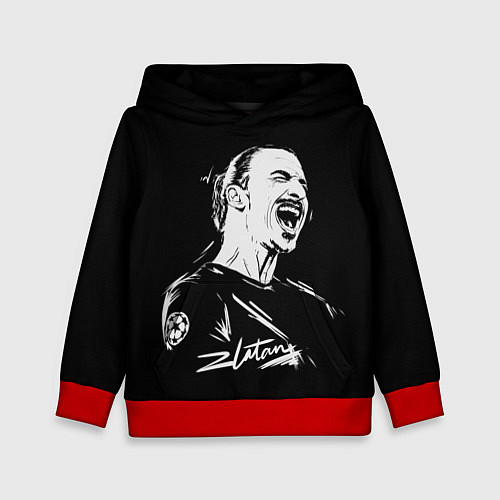 Детская толстовка Zlatan Ibrahimovic / 3D-Красный – фото 1