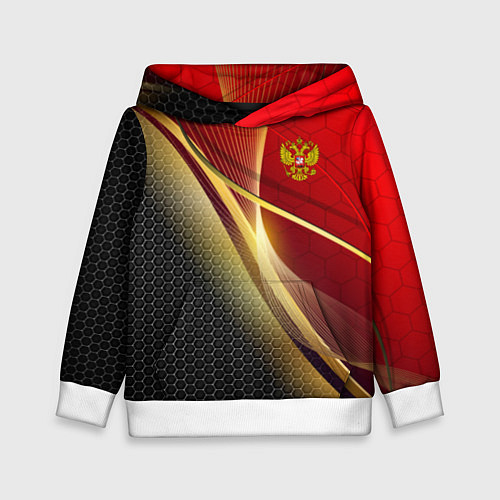 Детская толстовка RUSSIA SPORT: Gold Collection / 3D-Белый – фото 1