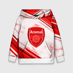 Толстовка-худи детская Arsenal, цвет: 3D-белый