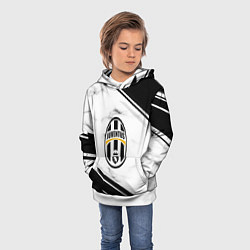 Толстовка-худи детская JUVENTUS, цвет: 3D-белый — фото 2