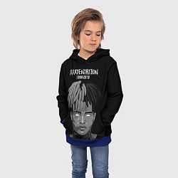 Толстовка-худи детская XXXTentacion: 1998-2018, цвет: 3D-синий — фото 2