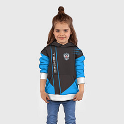 Толстовка-худи детская Tennis: Russian Style, цвет: 3D-белый — фото 2