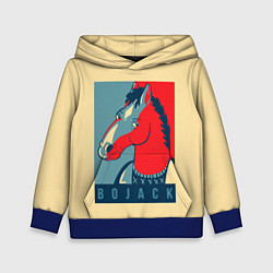 Толстовка-худи детская BoJack Obey, цвет: 3D-синий