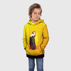 Толстовка-худи детская Yanix: Yellow Mood, цвет: 3D-черный — фото 2