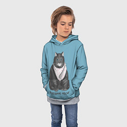 Толстовка-худи детская Черешню неси!, цвет: 3D-меланж — фото 2