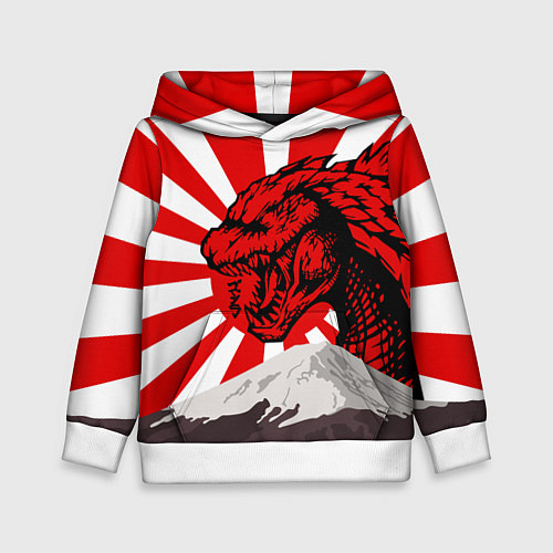 Детская толстовка Japanese Godzilla / 3D-Белый – фото 1
