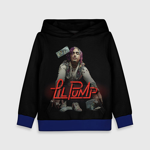 Детская толстовка Lil Pump / 3D-Синий – фото 1