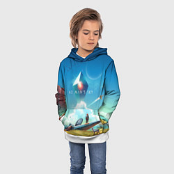 Толстовка-худи детская No Man’s Sky: Atlas Rises, цвет: 3D-белый — фото 2