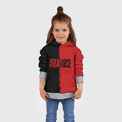 Толстовка-худи детская RDD 2: Black & Red, цвет: 3D-меланж — фото 2
