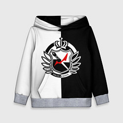 Толстовка-худи детская MONOKUMA SCHOOL, цвет: 3D-меланж