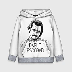 Толстовка-худи детская Pablo Escobar, цвет: 3D-меланж