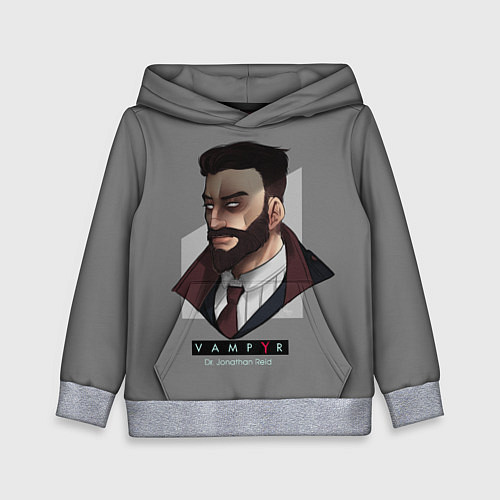 Детская толстовка Dr. Jonathan Reid / 3D-Меланж – фото 1
