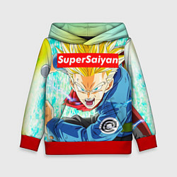 Толстовка-худи детская DBZ: Super Saiyan, цвет: 3D-красный