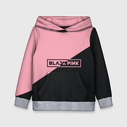 Толстовка-худи детская Black Pink, цвет: 3D-меланж