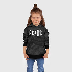 Толстовка-худи детская AC/DC: Black Rock, цвет: 3D-черный — фото 2