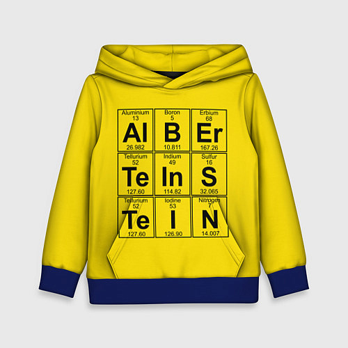 Детская толстовка Альберт Эйнштейн / 3D-Синий – фото 1