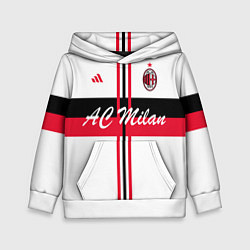 Толстовка-худи детская AC Milan: White Form, цвет: 3D-белый