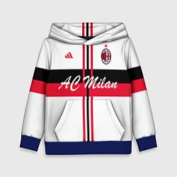 Толстовка-худи детская AC Milan: White Form, цвет: 3D-синий