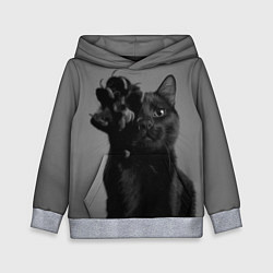 Детская толстовка Черный котик