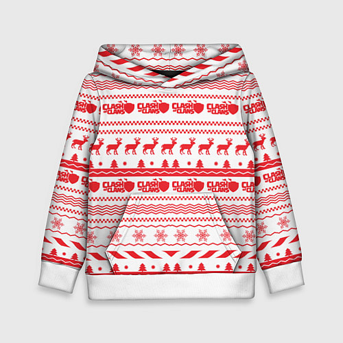 Детская толстовка Clash of Clans: NY Pattern / 3D-Белый – фото 1