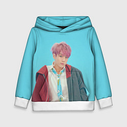 Толстовка-худи детская BTS Jungkook, цвет: 3D-белый