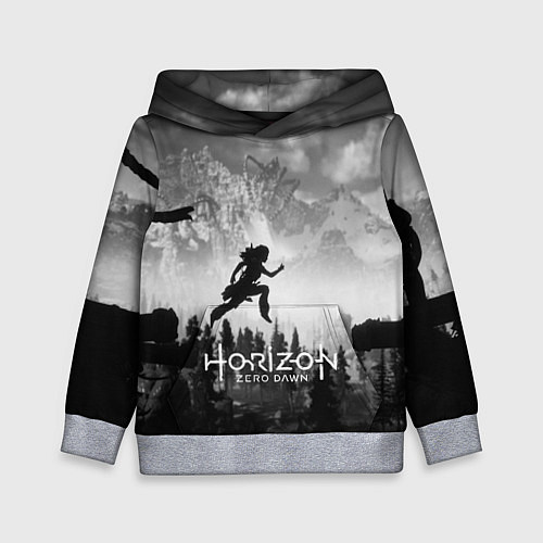 Детская толстовка Horizon Zero Dawn: Dark Runner / 3D-Меланж – фото 1