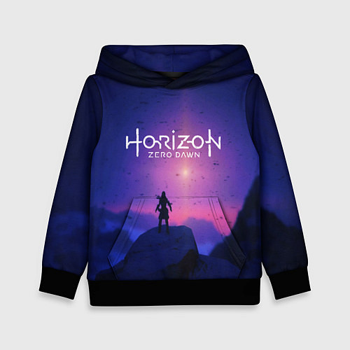 Детская толстовка Horizon Zero Dawn: Neon Space / 3D-Черный – фото 1