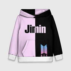 Толстовка-худи детская BTS Jimin, цвет: 3D-белый