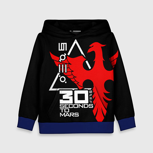 Детская толстовка 30 Seconds to Mars / 3D-Синий – фото 1