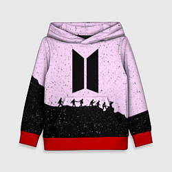 Толстовка-худи детская Bangtan Boys, цвет: 3D-красный