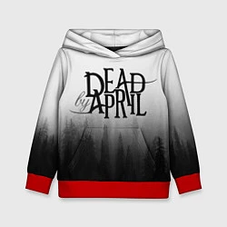 Толстовка-худи детская Dead by April, цвет: 3D-красный