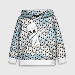 Толстовка-худи детская Marshmello DAB, цвет: 3D-белый